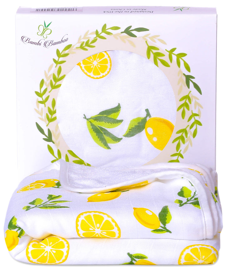 4 Layer  Muslin Quilt, Lemon Print